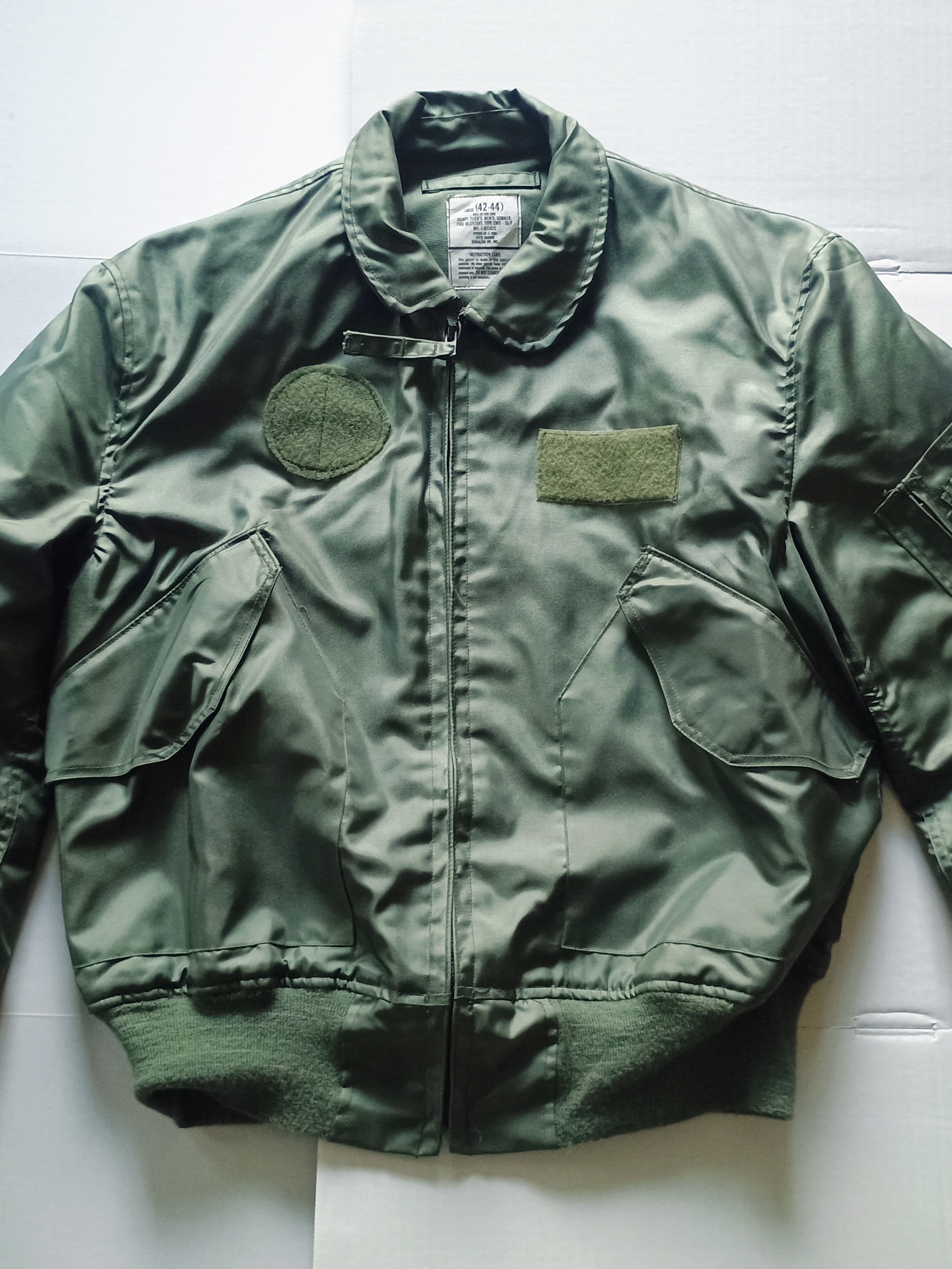 Flyer’s Summer Type Cwu-36/P Bomber Flight Men’s Size Large Vtg Us Jacket